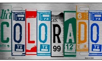 license plate in Colorado