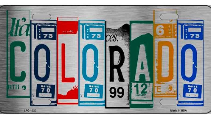 license plate in Colorado