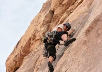 Rock climber survives