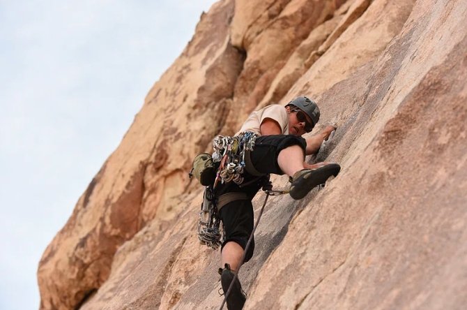 Rock climber survives
