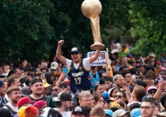 Denver Nuggets victory celebration