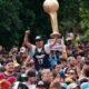 Denver Nuggets victory celebration
