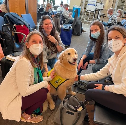 Montrose Regional Airport therapy dog Nala