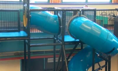 Science Central Fort Wayne giant slide celebration