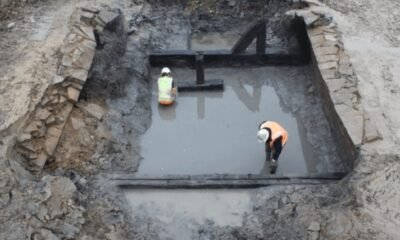 medieval moat excavation England