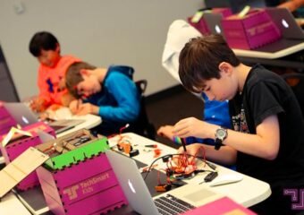 spring break STEM camp Science Central children rockets