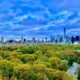 April showers cityscape