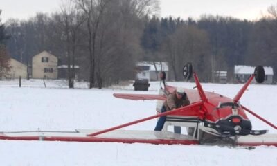 Elkhart County small plane crash scene