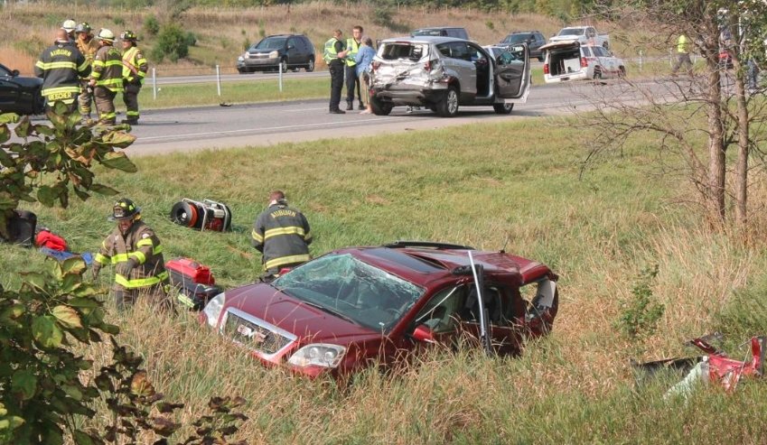 I69 Auburn Indiana Vehicle Crash Morning