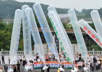Korean DMZ border balloons
