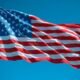 American flag against the sky
