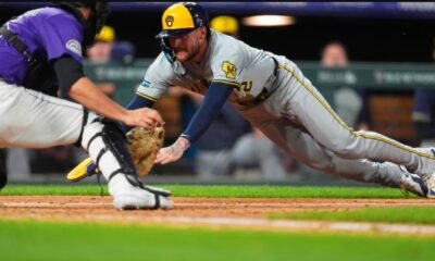 Rhys Hoskins hit by pitch ninth inning victory
