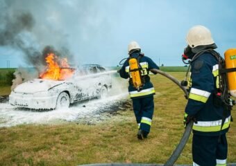 firefighters rescuing kitten from house fire in denver metro
