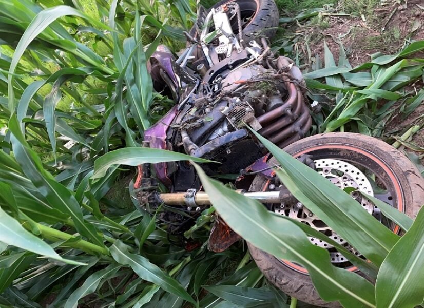 huntertown woman injured in motorcycle crash