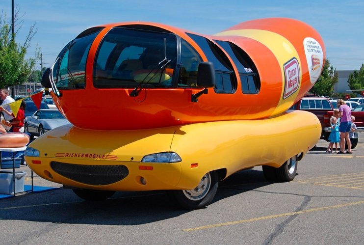 oscar mayer wienermobile highway crash flipped vehicle