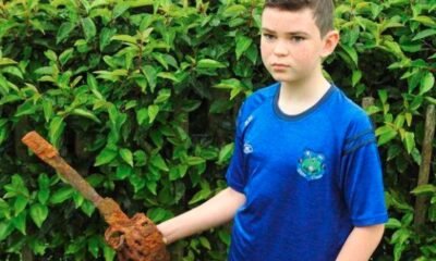10 year old boy discovers 18th century sword in northern ireland