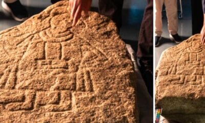 12th century picture stone discovered in klotzow germany
