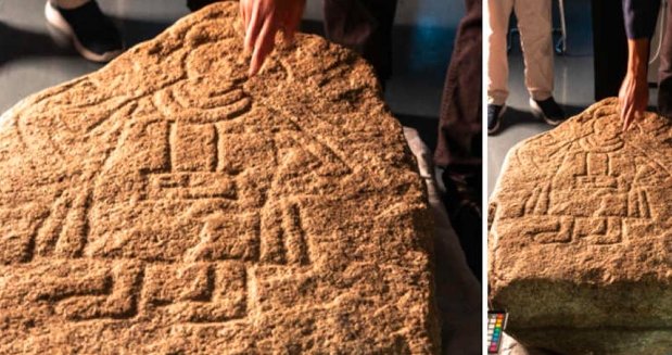 12th century picture stone discovered in klotzow germany