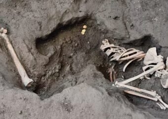 archaeologists uncover remains of family in pompeii