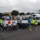 bike and car show in honor of kane