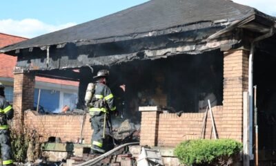 man sets house on fire and barricades himself inside in west indy