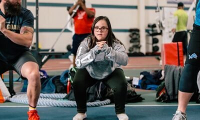 special olympics indiana fitness program participants working out
