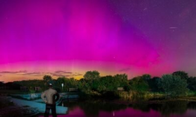 stunning display of northern lights in the night sky