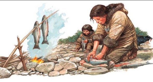 neolithic human diet fish consumption