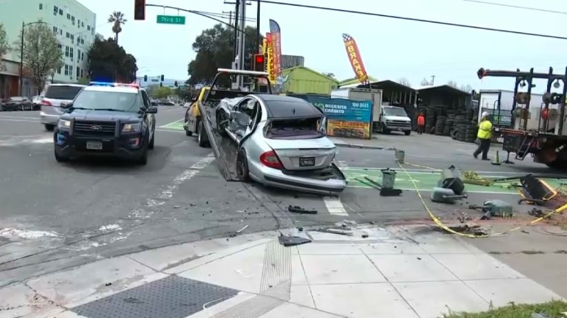 pedestrian accident scene in san jose