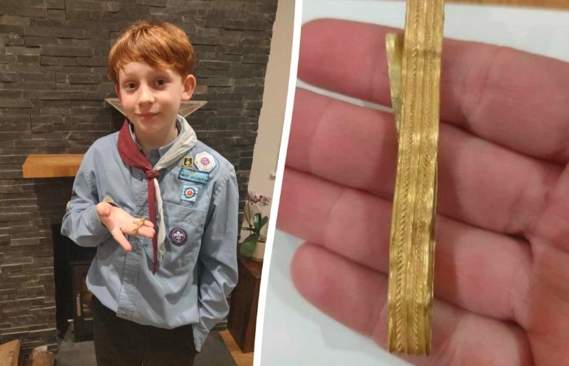 roman gold bracelet found in pagham by boy