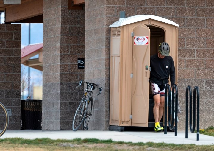 self-cleaning public restroom downtown Grand Junction