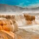 Yellowstone National Park geothermal site Mammoth Hot Springs