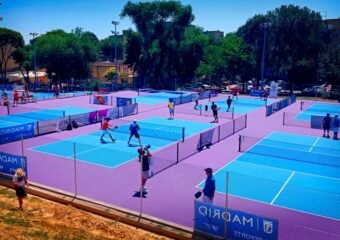 pickleball court construction, Orr Park,