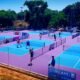 pickleball court construction, Orr Park,