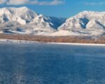 Blue Mesa Reservoir winter landscape