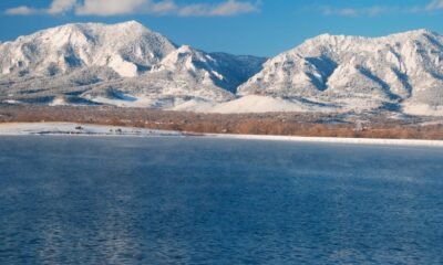 Blue Mesa Reservoir winter landscape