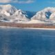 Blue Mesa Reservoir winter landscape