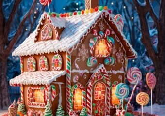 Community Hospital gingerbread house display Palisade Christmas competition