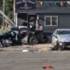 Fort Wayne downtown crash scene