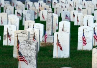 Patriot Guard Riders wreaths Veterans Memorial Cemetery Western Colorado
