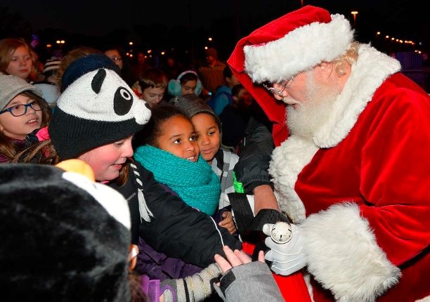 Santa Joe toy distribution community event Fort Wayne