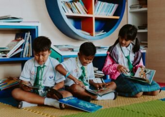 students-reading-books-library
