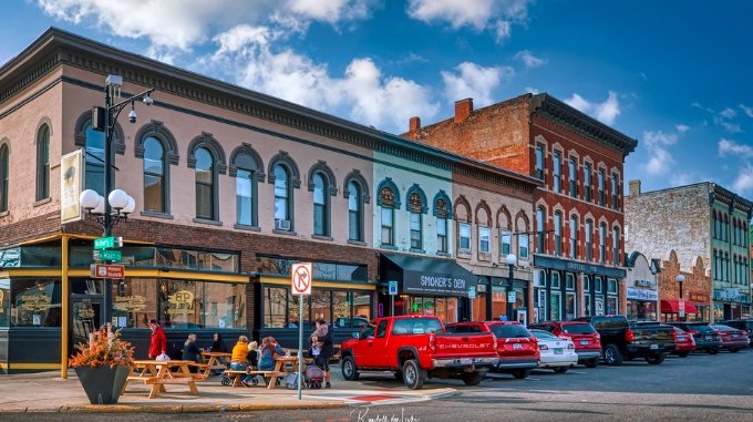 Fruita downtown parking lot Mulberry Street