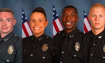 LMPD officers near Wheeler Avenue following the shooting