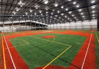 indoor sports facility, baseball training