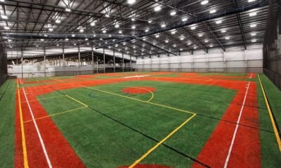 indoor sports facility, baseball training
