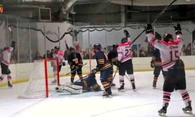 CMU hockey Pink the Rink event crowd