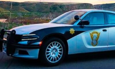 Colorado State Patrol vehicle on highway