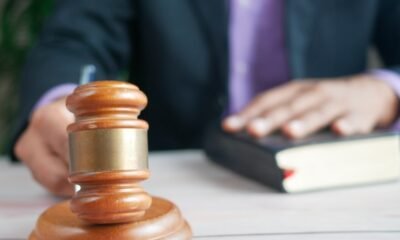 Colorado courtroom with judge's gavel and legal documents