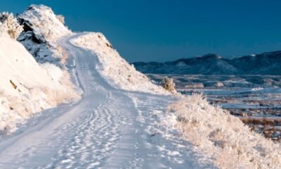 Colorado mountain snowfall accumulation
